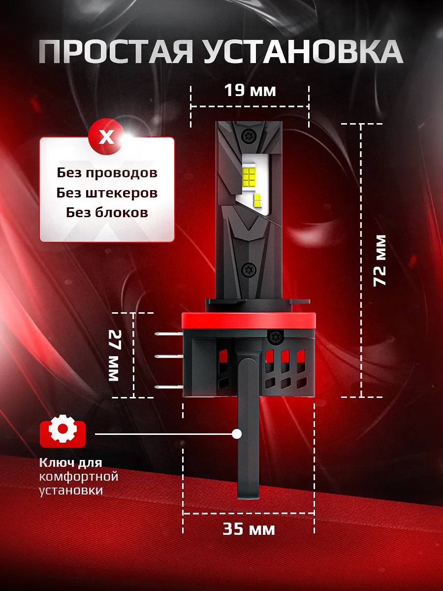 Светодиодная лампа POLARA H15